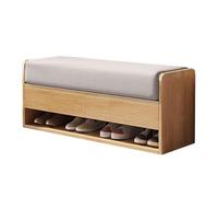 Banc de rangement avec tiroirs rembourrés, siège d'entrée, étagère à chaussures longue pour salon et couloir, organiseur de porte d'entrée, solution élégante de rangement de chaussures