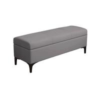 Banc de Rangement Banc à Chaussures d'entrée Vestiaire de canapé Salon Lit Long Bout lit Rangement Chambre(Dark Gray)