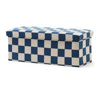 Banc de rangement Carreaux Bleu