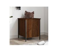 vidaXL Banc de rangement 839012 – Bois d'ingénierie 40×42,5×50 cm – Chêne marron