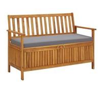 Vidaxl Banc De Rangement De Jardin 120 Cm Bois D'acacia Solide