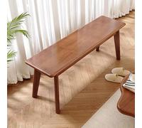 Banc de rangement d'entrée en bois massif avec étagère à chaussures, siège de couloir de style rustique pour salon, chambre à coucher et vestiaire