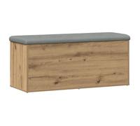 vidaXL Banc de rangement Chêne artisanal 102x42x45 cm Bois d'ingénierie
