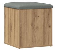 vidaXL - Banc de rangement Chêne artisanal - Bois d'ingénierie 42x42x45 cm - Marron