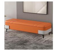 Banc de rangement en cuir, siège rembourré pour plus de rangement et assise élégante dans la chambre, le salon ou l'entrée