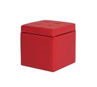 Banc de rangement en similicuir avec couvercle à rabat, cube de rangement pour salon, chambre à coucher et entrée