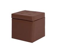 Banc de rangement en similicuir avec couvercle à rabat, cube de rangement pour salon, chambre à coucher et entrée