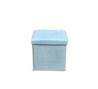 Banc de rangement en tissu de lin pour salon, 76 x 38 x 38 cm, petit repose-pieds portable avec couvercle amovible pour dortoir, canapé, bureau, repose-pieds, pouf pour chiens, économise de l'espace