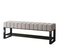 Banc de rangement étroit en velours avec assise rembourrée douce - Élégant nizer d'entrée idéal pour le salon ou le couloir - Solution de meubles peu encombrante