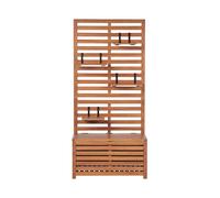 Banc de Rangement Extérieur avec Étagères Murales en Bois d'Acacia 80 cm Ma