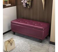Banc de rangement imperméable antidérapant IV en bois avec étagère à chaussures polyvalent pour chambre à coucher, salon, entrée, dressing, bureau - Solution d'assise élégante et fonctionnelle