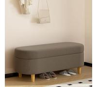 Banc De Rangement Moderne Pour Porche Et Couloir, Long Et Rembourré, Multifonction, Décoration D'intérieur, Rangement Rabattable(Brown,80cm/32in)