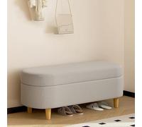 Banc De Rangement Moderne Pour Porche Et Couloir, Long Et Rembourré, Multifonction, Décoration D'intérieur, Rangement Rabattable(Gray,100cm/40in)