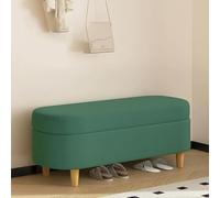 Banc De Rangement Moderne Pour Porche Et Couloir, Long Et Rembourré, Multifonction, Décoration D'intérieur, Rangement Rabattable(Green,80cm/32in)