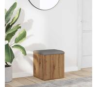 vidaXL Banc de rangement Chêne noir 102 x 42 x 45 cm Bois composite