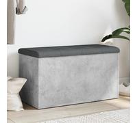 Vidaxl Banc De Rangement Gris Béton 42x42x45 Cm Bois D'ingénierie Gris