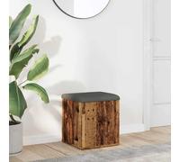 Banc de Rangement Organisateur Couloir Sonoma Gris Bois d'Ingénierie vidaXL