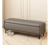 Banc de rangement ottoman pour entrée - Repose-pieds à rabat - Peut supporter 150 kg - Élégant salon et chambre à coucher - 150 cm - Orange