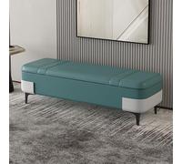Banc de rangement, ottomane capitonnée en cuir synthétique avec grand espace de rangement pour salon, entrée, chambre à coucher