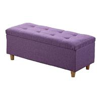 Banc de rangement pliable avec siège rembourré - Repose-pieds multifonction pour salon et chambre à coucher - Idéal pour couvertures, chaussures et jouets