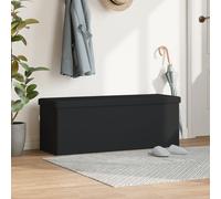 vidaXL Banc de Rangement Pliable Gris 180 kg 80 L 77 x 38 x 38 cm PVC