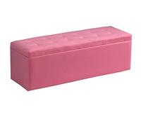 Banc de rangement pliable de sécurité incendie, banc à chaussures multifonction avec grande capacité, sac souple en similicuir pour le salon, capacité de charge de 150 kg