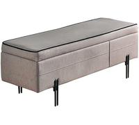 Banc de rangement pliable ottomane avec siège rembourré, tabouret multifonction à langer et organisateur de jouets pour salon, chambre à coucher, couloir