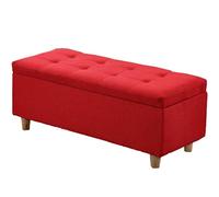 Banc de rangement pliable, repose-pieds multifonction et boîte de rangement pour chaussures, couvertures et plus encore - Design peu encombrant