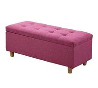 Banc de rangement pliable, repose-pieds multifonction et boîte de rangement pour chaussures, couvertures et plus encore - Design peu encombrant