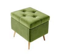 Banc de rangement pour chambre à coucher, repose-pieds capitonné, ottomane de rangement touffetée pour salon, entrée, bout de lit, supporte 150 kg
