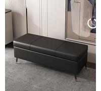 Banc de rangement pour chambre à coucher, tabouret d'entrée, chaise de maquillage, banc d'extrémité de lit, coffre de rangement en bois, ottomane, meuble polyvalent pour nizing et style