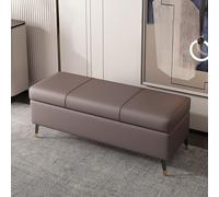 Banc de rangement pour chambre à coucher, tabouret ottoman, chaise de maquillage, table de chevet, banc d'entrée, pied de lit, coffre de rangement en bois pour salon, couloir, entrée