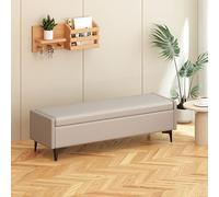 Banc de Rangement pour Changer de Chaussures - Long, idéal pour Les magasins de vêtements, Les têtes de lit ou comme Pouf. Canapé de Luxe pour la Maison, revêtu de Similicuir résistant aux r