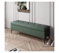 Banc de rangement pour chaussures, moderne, capitonné, rectangulaire, avec couvercle à charnière, tabouret d'entrée et de salon, design élégant
