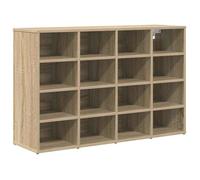 Banc de rangement pour chaussures - vidaXL - Bois d'ingénierie - Chêne sonoma - Étagères robustes - Autoportant