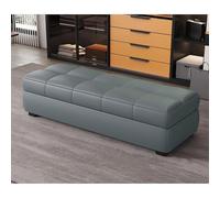 Banc de rangement rectangulaire avec siège ottoman, banc de lit long pour entrée, salon, couloir, tabouret à langer avec rangement
