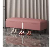 Banc de rangement rectangulaire rembourré moderne pour chambre à coucher et salon - Armoire cachée extra large avec rangement spacieux de 120 cm (H : 40 cm)