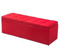 Banc de rangement rectangulaire rembourré polyvalent pour chaussures en tissu, parfait pour les magasins de vêtements et les salles de séjour
