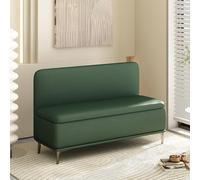 Banc de rangement rembourré avec cadre en bois massif, tabouret à langer confortable pour le salon, l'entrée et les espaces commerciaux, rembourrage en mousse pour plus de confort