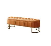 Banc de rangement rembourré avec tiroirs, pouf polyvalent pour chambre à coucher et couloir