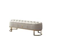 Banc de rangement rembourré avec tiroirs, pouf polyvalent pour chambre à coucher et couloir