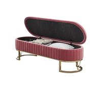 Banc de rangement rembourré élégant avec pieds en métal, parfait pour la chambre à coucher, le salon et l'entrée, meubles de grande capacité, essentiel pour décorer et décorer