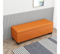 Banc de rangement rembourré en cuir - Armoire cachée pour entrée, couloir ou chambre à coucher - 110 x 40 x 40 cm