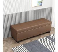 Banc de rangement rembourré en cuir - Armoire cachée pour entrée, couloir ou chambre à coucher - 110 x 40 x 40 cm