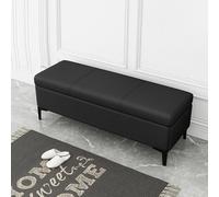 Banc de rangement rembourré en cuir avec garde-robe, repose-pieds et banc à langer pour entrée et chambre à coucher