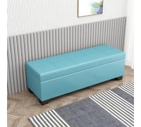 Banc de rangement rembourré en cuir moderne pour chambre à coucher, entrée et couloir - Coffre extra long caché - 90 x 40 x 40 cm