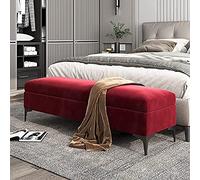 Banc de rangement rembourré en velours de qualité supérieure, étagère à chaussures et nizer d'entrée, banc élégant pour couloir, 80 x 40 x 43 cm