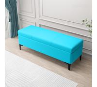 Banc de rangement rembourré multifonction pour chambre à coucher et salon 160 x 40 x 45 cm