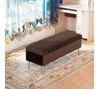 Banc de rangement rembourré, ottoman rectangulaire moderne en peluche, repose-pieds touffeté, extrémité de lit pour entrée et salon