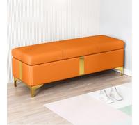 Banc de rangement rembourré pour chambre à coucher - 70 cm - Ottomane gain de place avec couvercle pour extrémité de lit - Organisateur confortable avec un grand espace de rangement